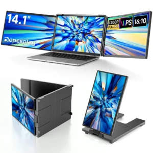 14.1inch Laptops Screen Extender Triple Dual 1200P
