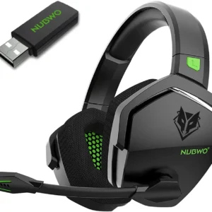 Dual Wireless Gaming Headset Surround ENC Mic For PC PS4 PS5