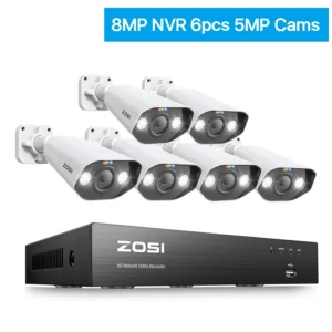 8CH POE Video Surveillance Kit 4K 8MP 5MP Super HD Outdoor  Night Vision CCTV Security Camera System