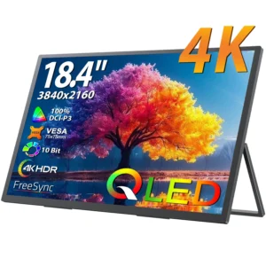 18.4 inch 4K Portable Monitor Gaming Computer Display Ultra-Slim