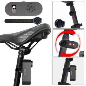 Bike Camera with Tail Light -150° Wide Angle Camera