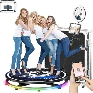 360 Photo Booth Customization Automatic 360 Spin Camera Booth